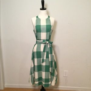 Green Plaid/ Greta Gringham Anthropologie dress